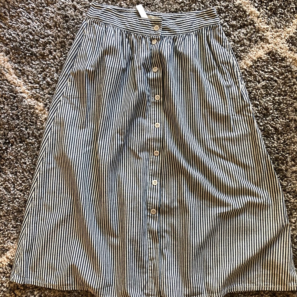 Madewell striped skirt